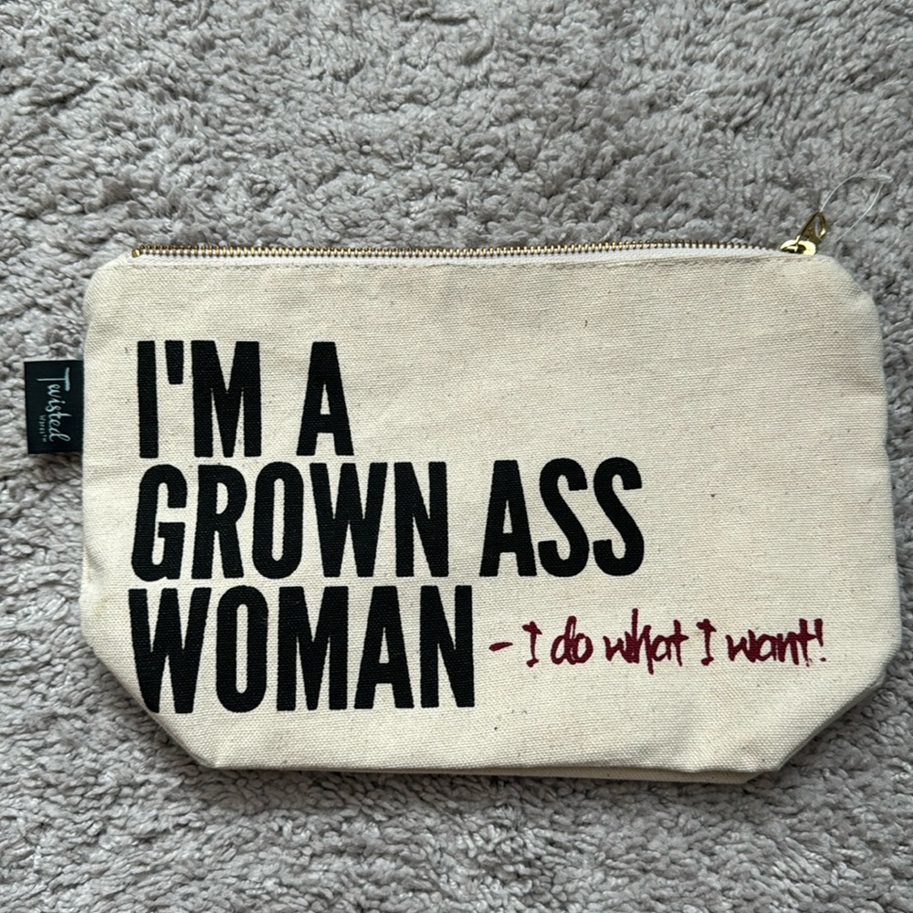 Twisted wares makeup bag